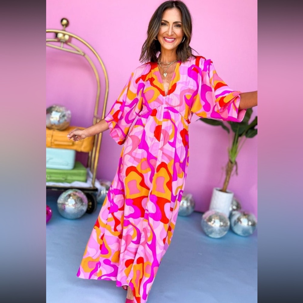 TCEC Maxi Kimono Dress